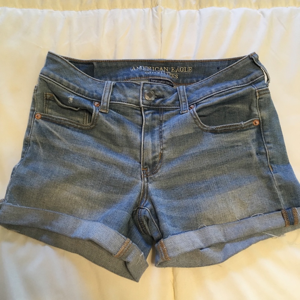 American Eagle cuffed jean shorts